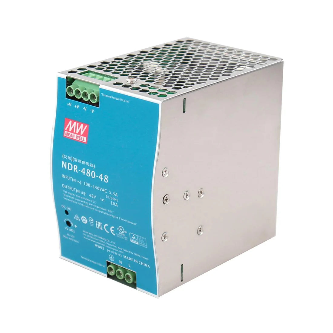 Intellinet 509091 Industrial DIN-Rail Mount Power Supply Unit (PSU) 480 W