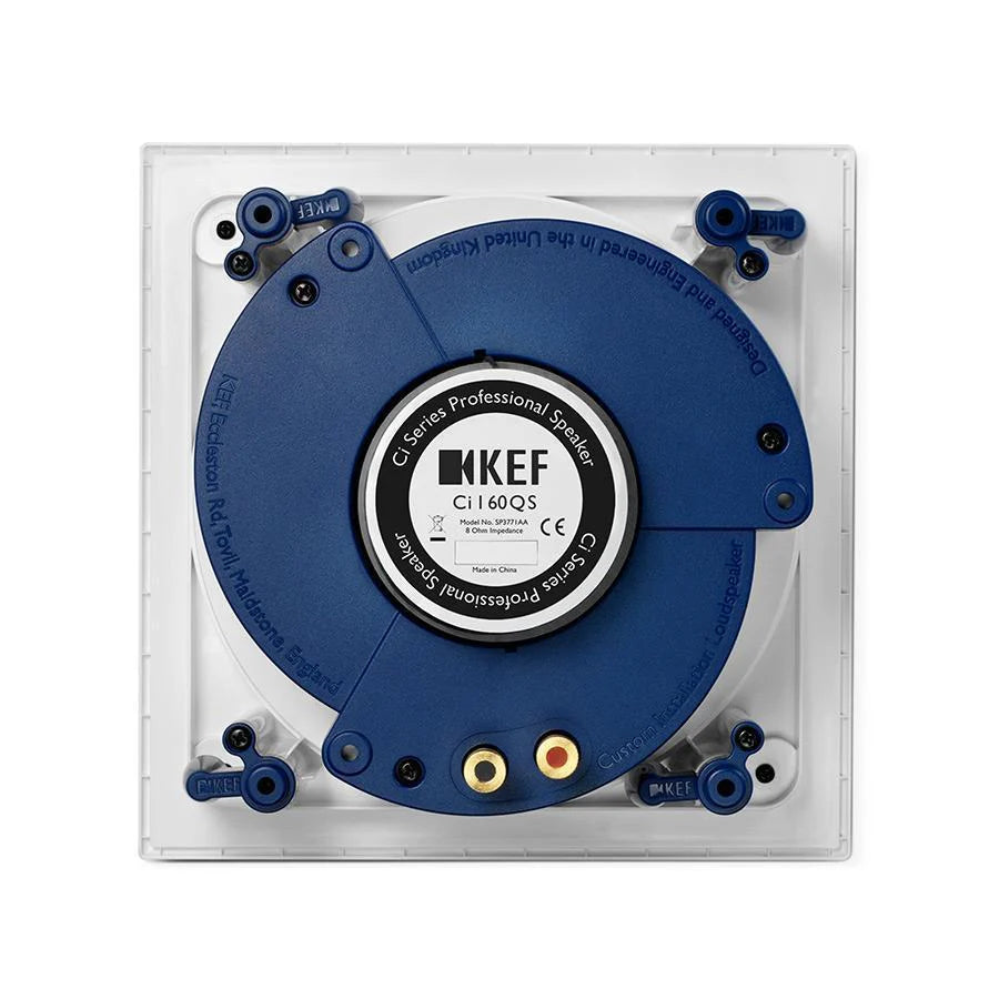 Kef Ci160QS Uni-Q 6.5" Square Speaker White, Each