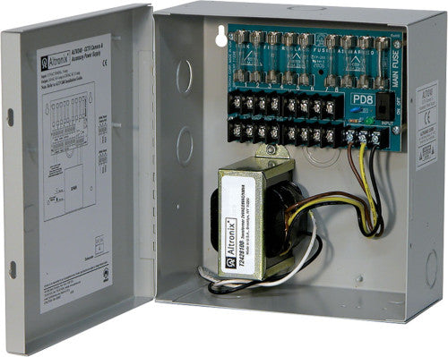 Altronix ALTV248 24VAC/4A/8 OUT CCTV P/S