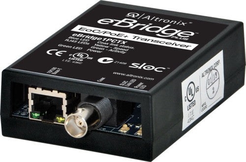 Altronix EBRIDGE1PCTX IP/COAX w/POE/POE+ TRSCR