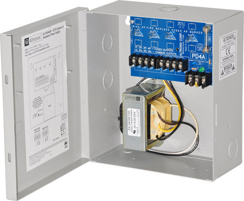 Altronix ALTV244CB 24VAC/4A/4 PTC CCTV P/S