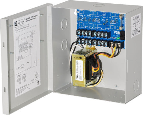 Altronix ALTV248CB 24VAC/4A/8 PTC CCTV P/S