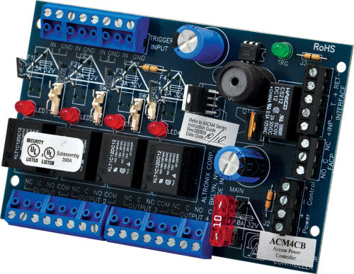 Altronix ACM4CB ACC PWR CNTRLR BD, 4PTC TRIGGE
