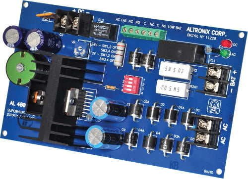 Altronix AL400ULB 12/24VDC4AMP UL PWR SPLY BOARD