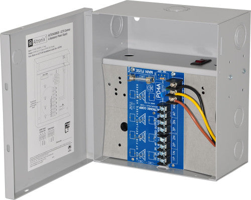 Altronix ALTV244300CB 24VAC/12A/4 PTC CCTV P/S