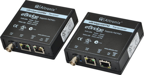 Altronix EBRIDGE100RMT EOC KIT PASSES POE+ 100MBPS