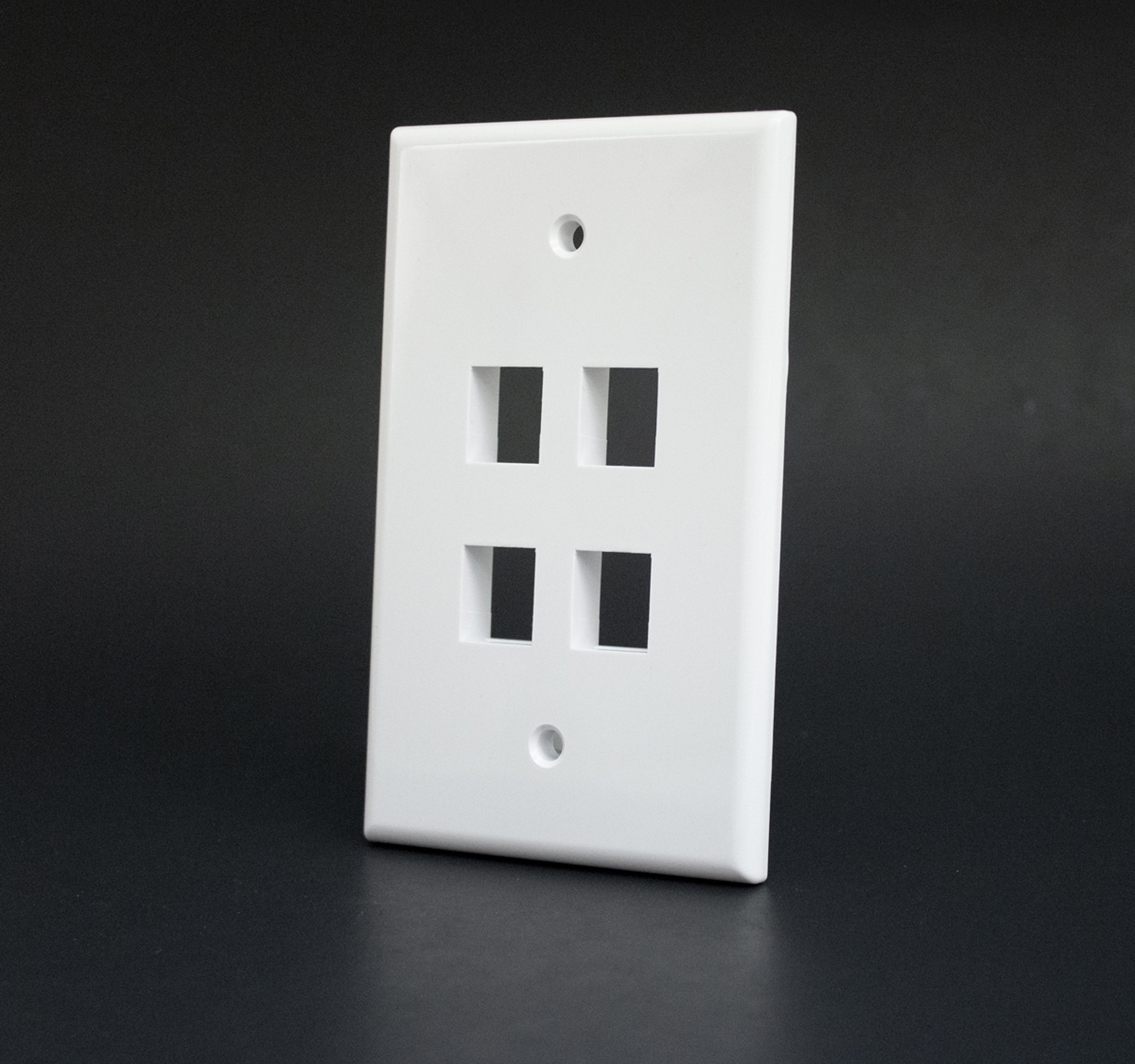 Vertical Cable Mid-size Wall Plates – 304-M27 Series