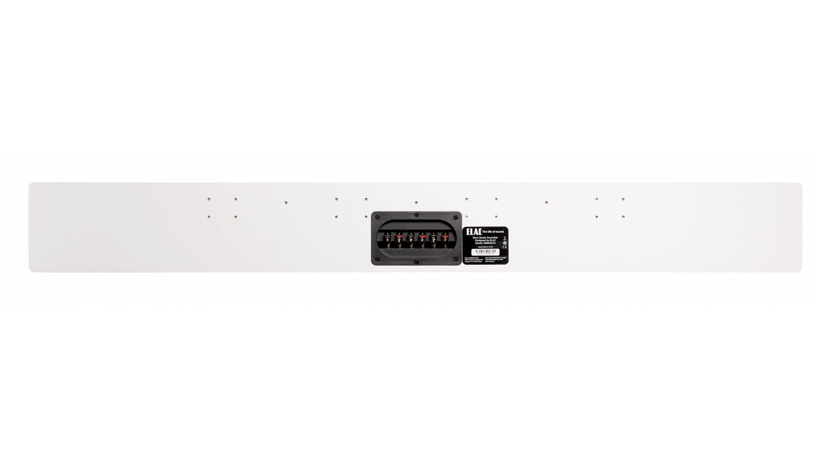 Elac Muro Small 3-Channel Passive Soundbar - White, Each