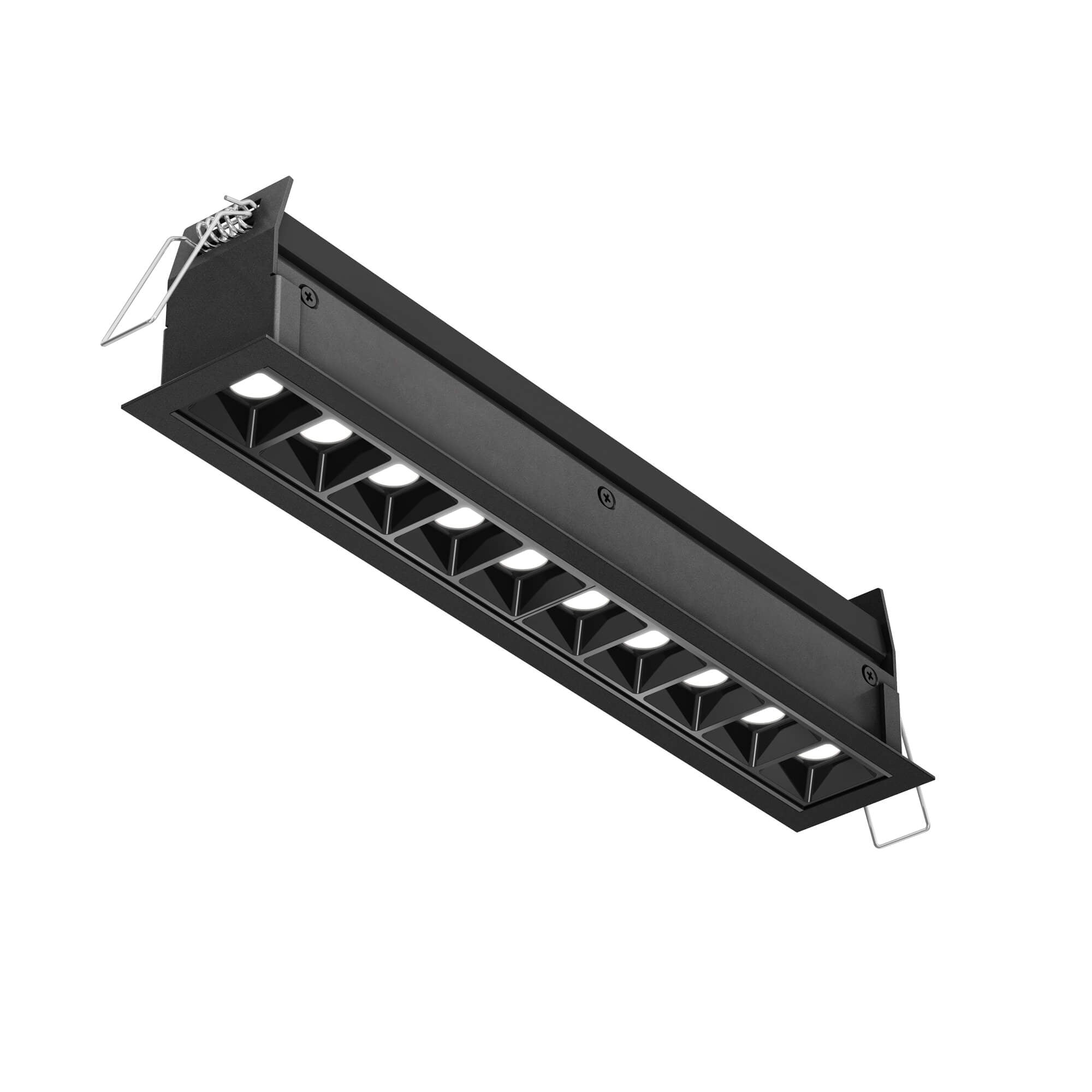 DALS MSL10-CC-BK Recessed 5CCT linear with 10 mini spot lights
