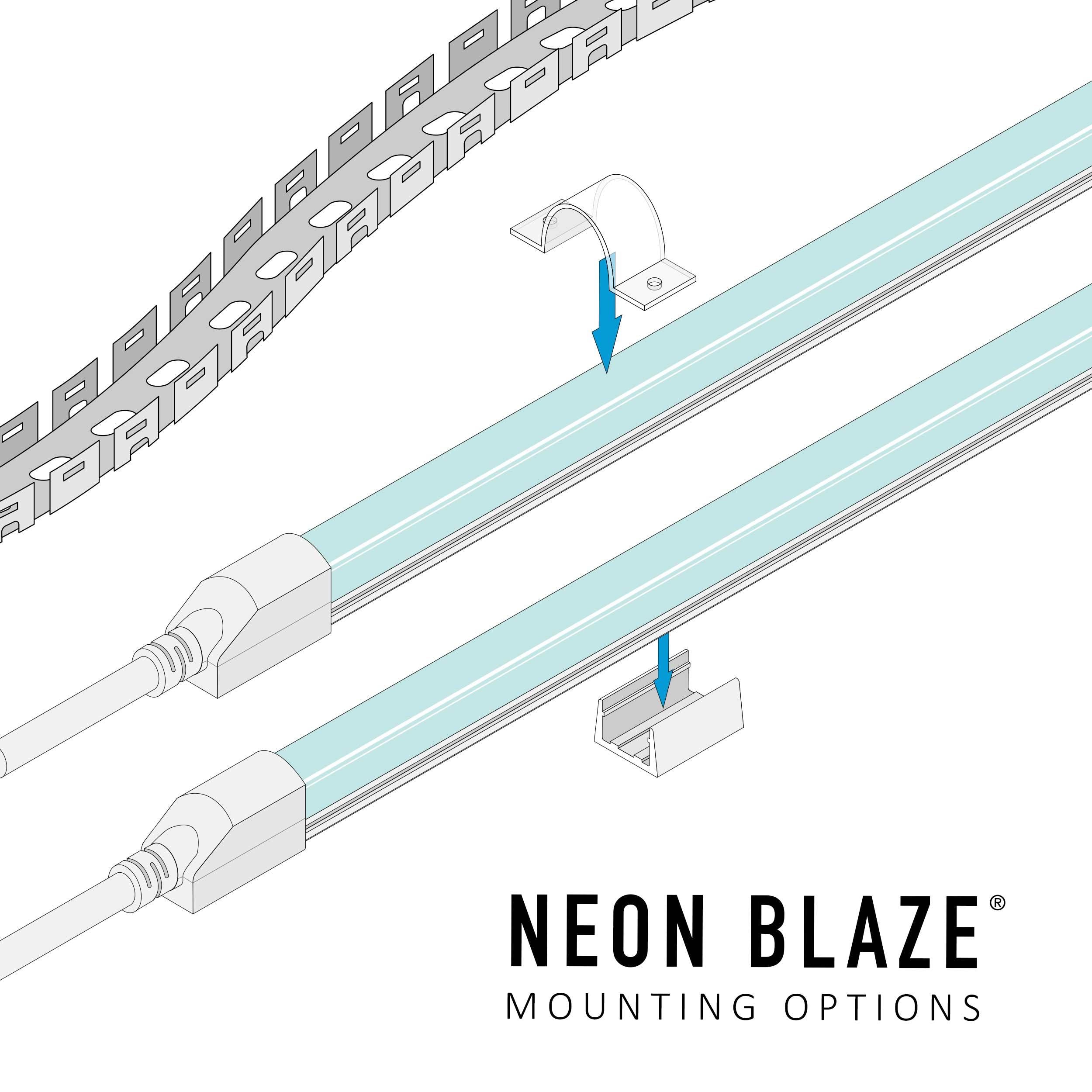 Diode NEON BLAZE™ Mounting Accessories