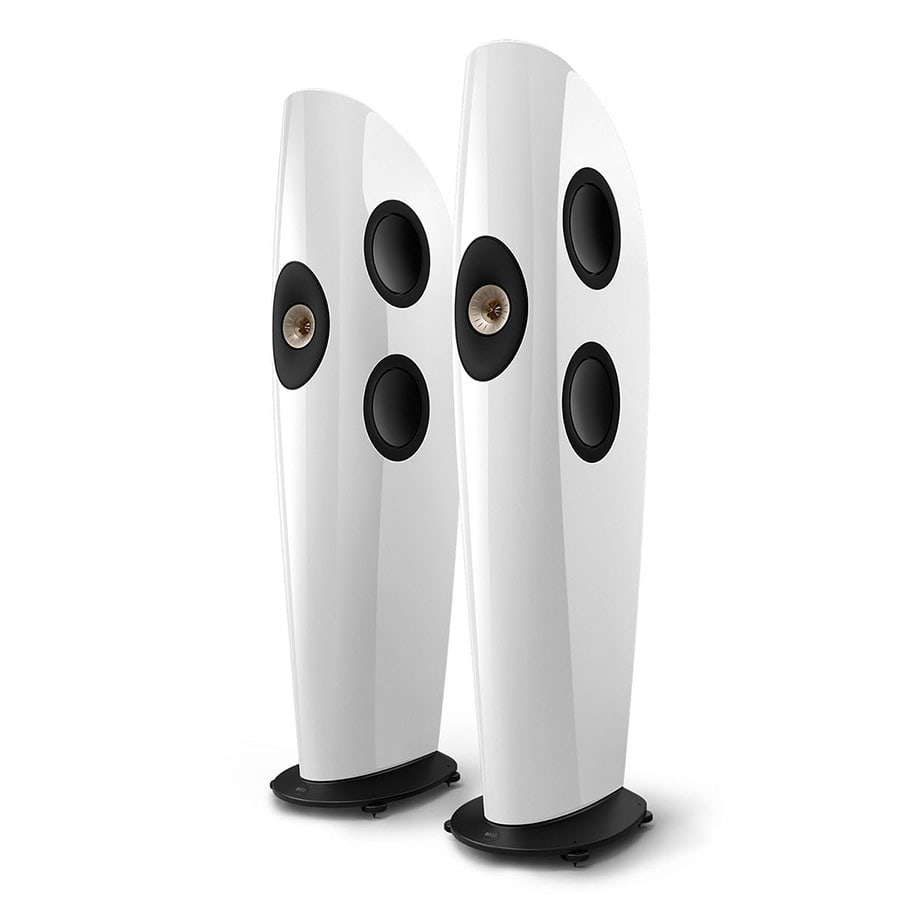 Kef BLADEMWH/CH Blade One Meta Floorstanding Loudspeaker White/Champagne, Each