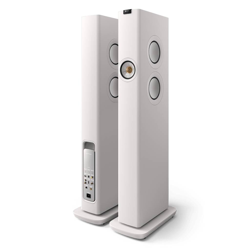 Kef LS60WWH Wireless Floorstanding Loudspeaker White, Pair