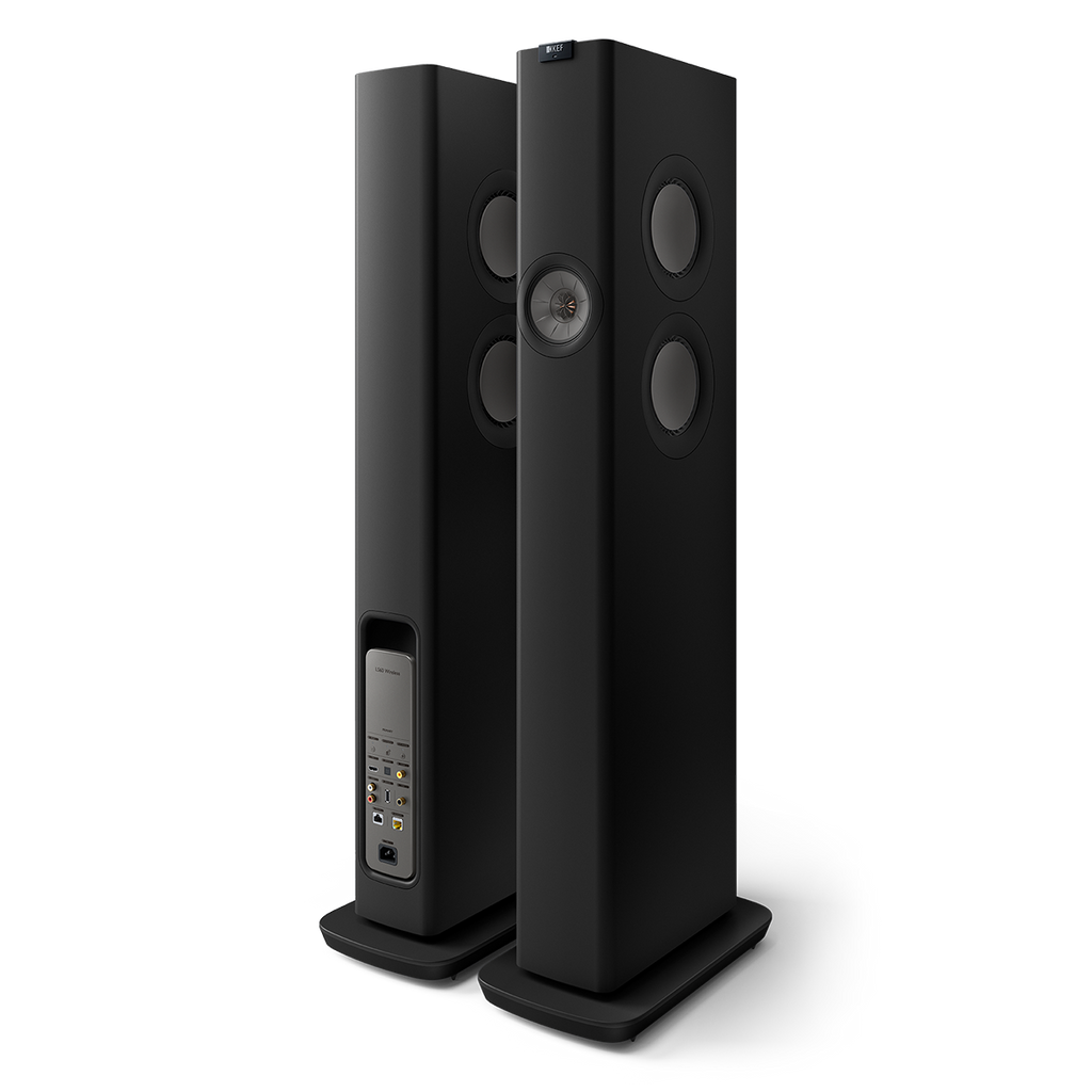Kef LS60 Wireless Floorstanding Speakers Carbon Black LS60WCB, Pair