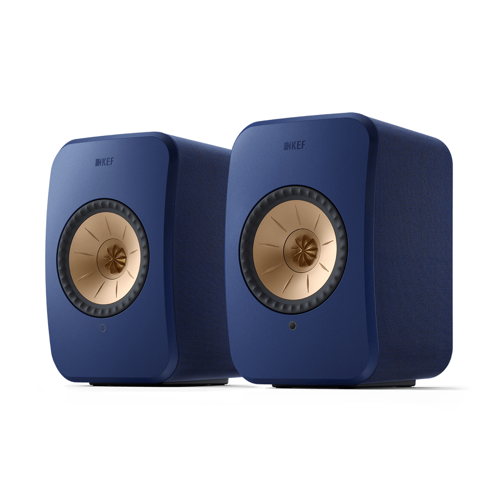 Kef Wireless HiFi Bookshelf Speakers Blue LSXIIBU, Pair