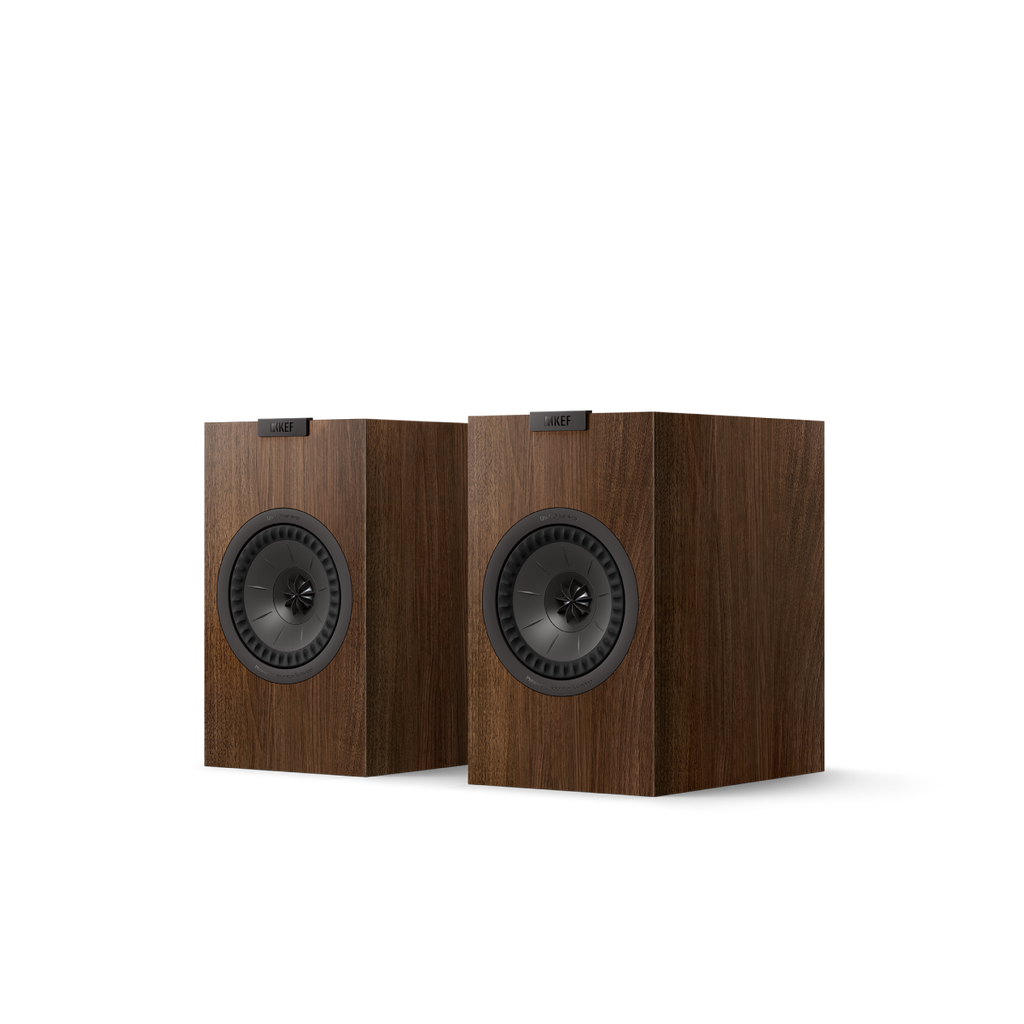 Kef Q1 Meta Bookshelf Speaker w/Grille Walnut Q1MWA, Pair
