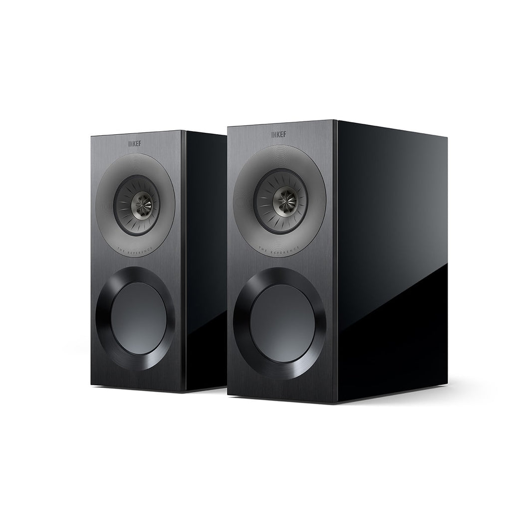 Kef REF1MBL/GY Reference 1 Meta Bookshelf Loudspeaker High Gloss Black, Each