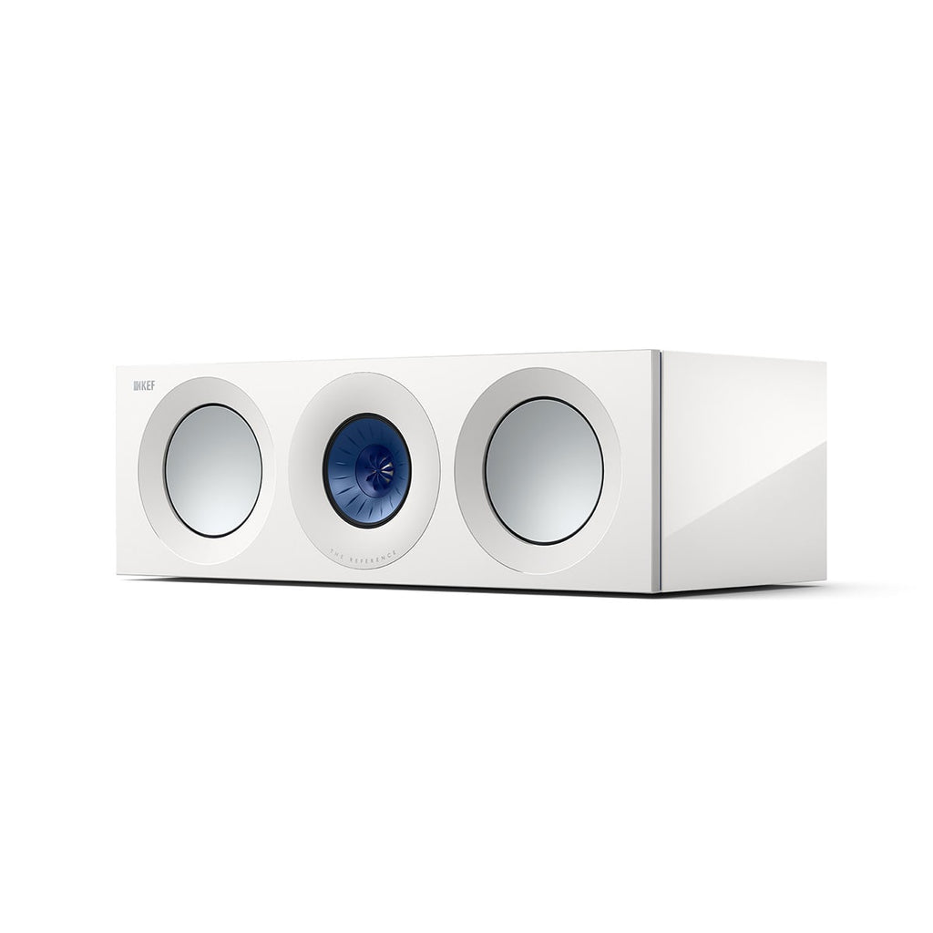 Kef REF2MWH/BU Reference 2 LCR & Center Channel Speaker High Gloss White/Blue, Each