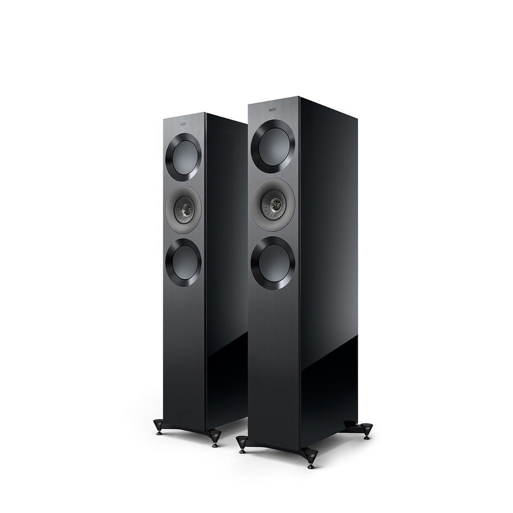Kef REF3MBL/GY Reference 3 Meta Floorstanding Loudspeaker Black, Each