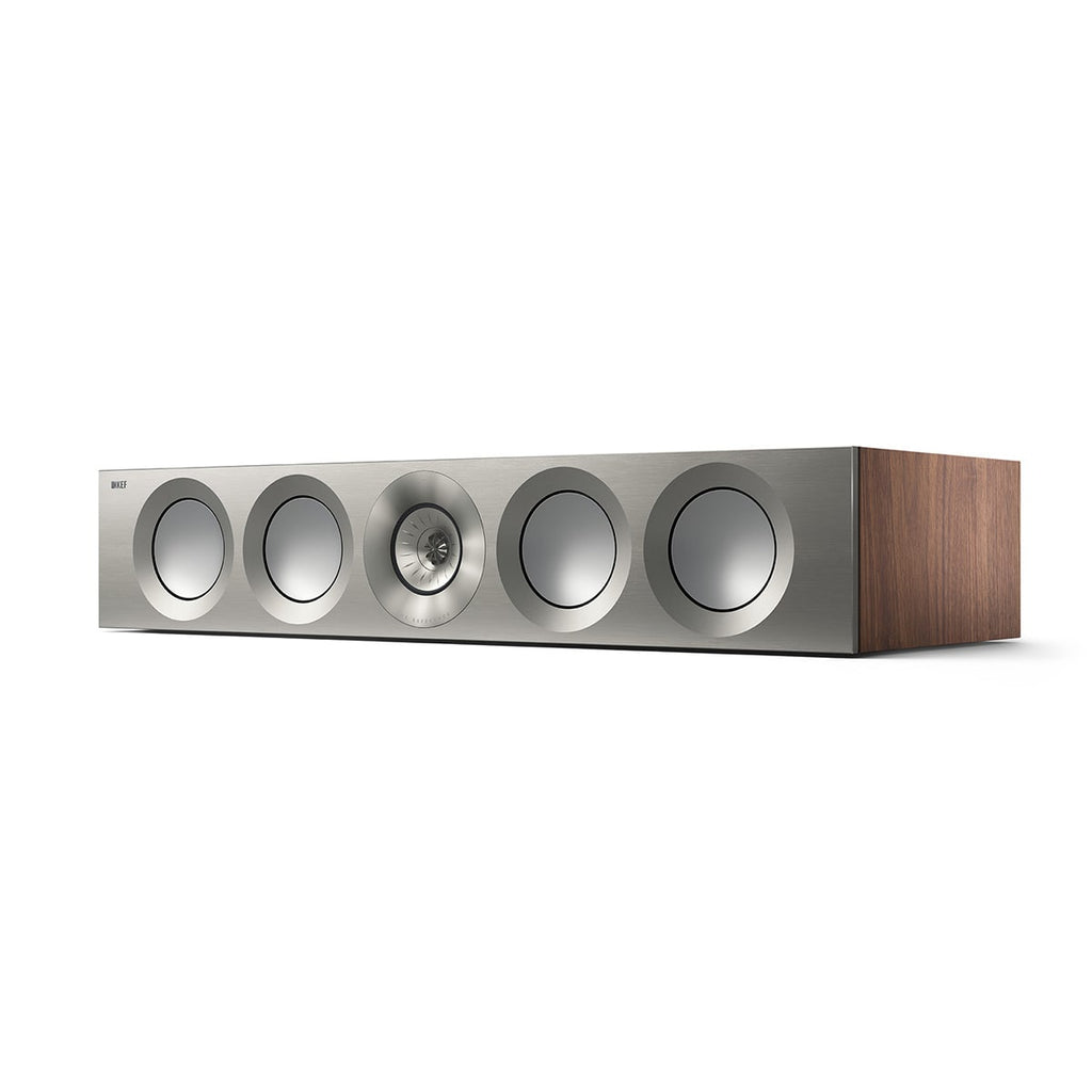 Kef Reference 4 LCR & Center Channel Speaker Walnut/Silver REF4MWA/SL, Each