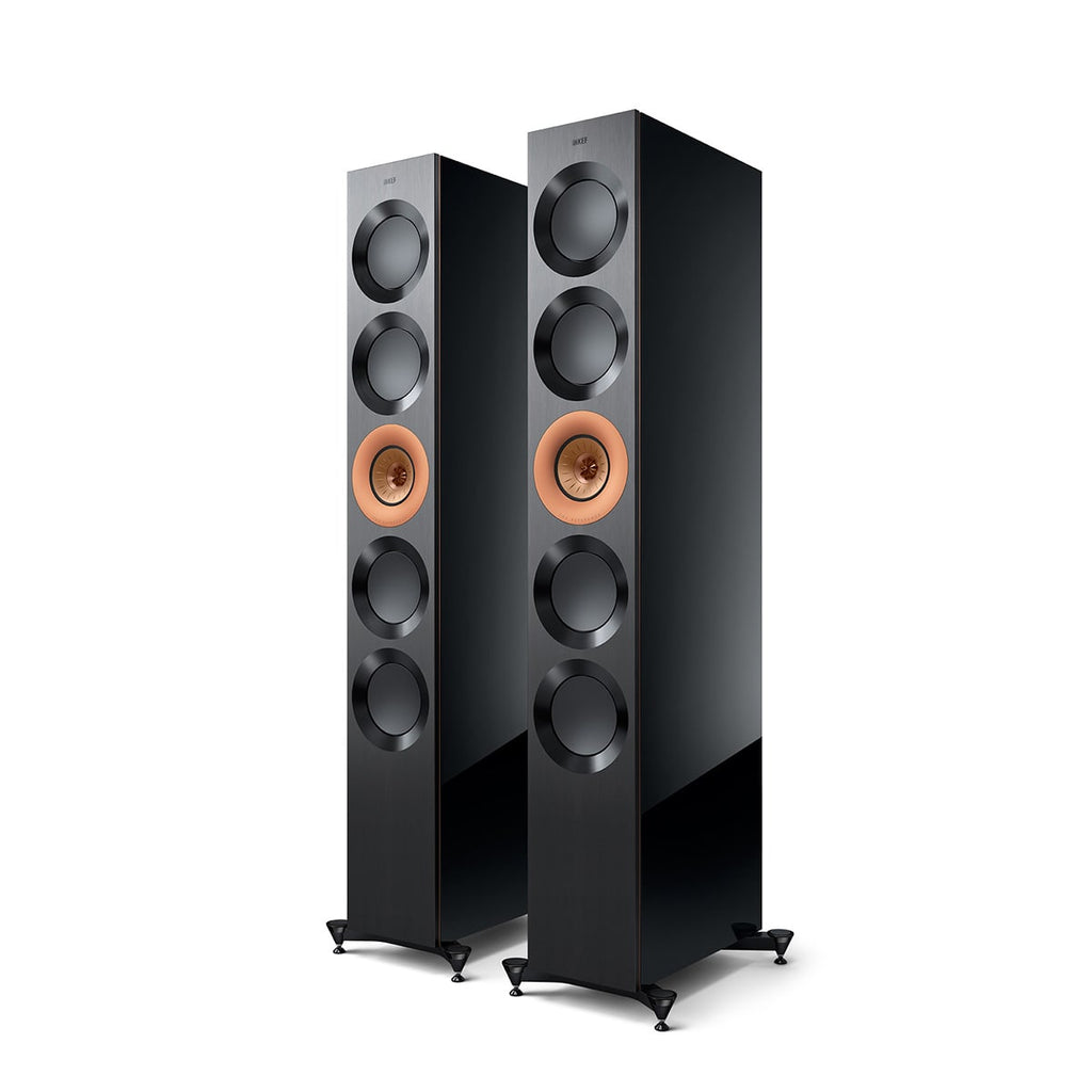 Kef Reference 5 META Floorstanding Loudspeaker Black/Copper REF5MBL/CU, Each
