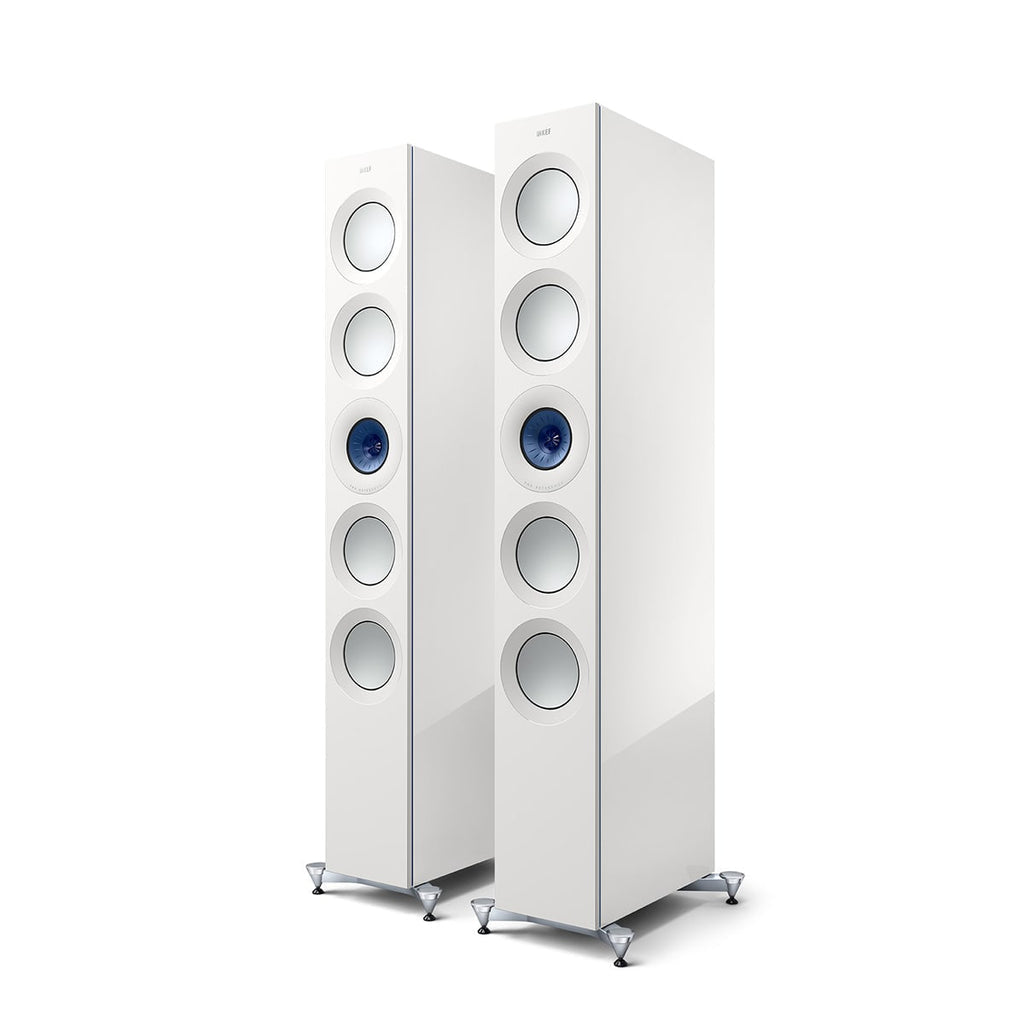 Kef Reference 5 META Floorstanding Loudspeaker White/Blue REF5MWH/BU, Each