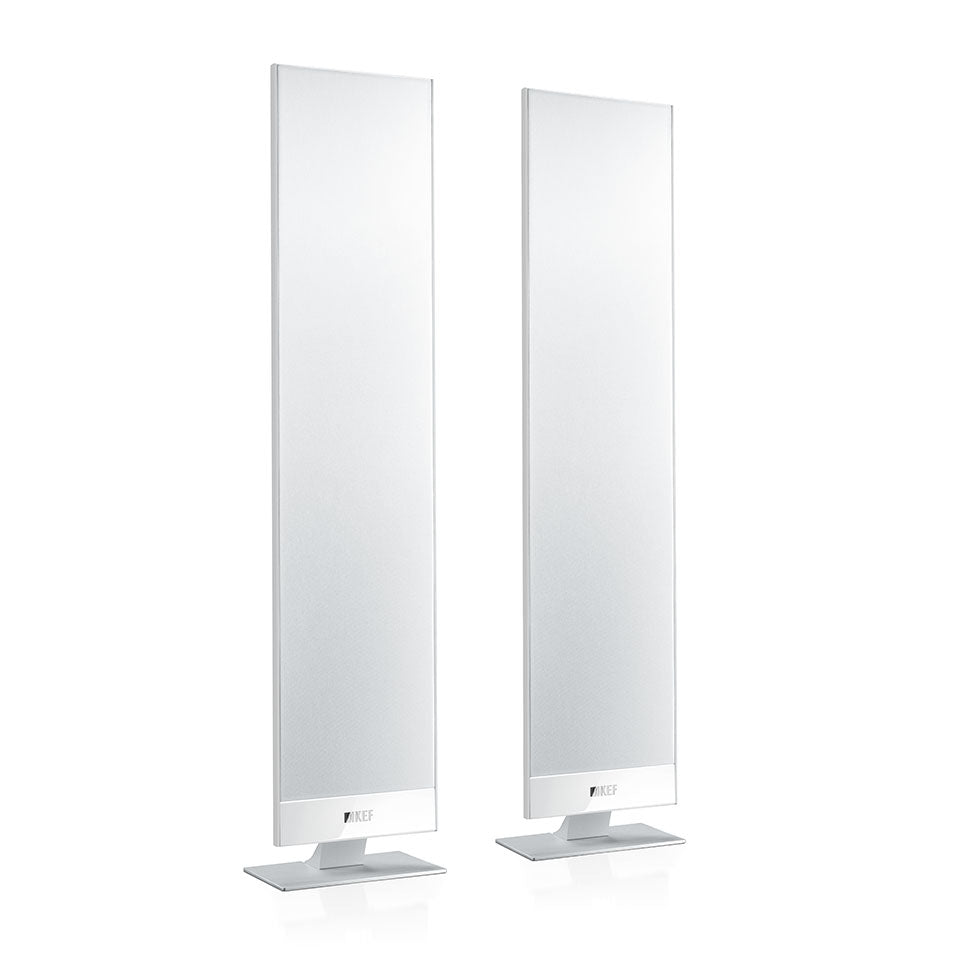 Kef T301 Ultra-Thin Satellite Speaker White T301WH, Pair