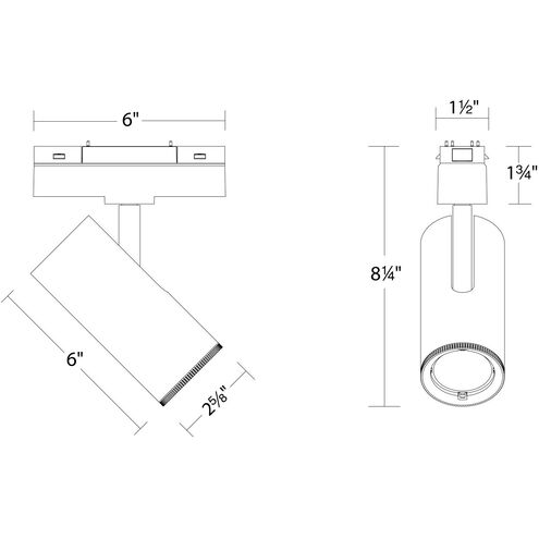 WAC Lighting Ventrix 1 Light 48 Black Track Fixtures Ceiling Light