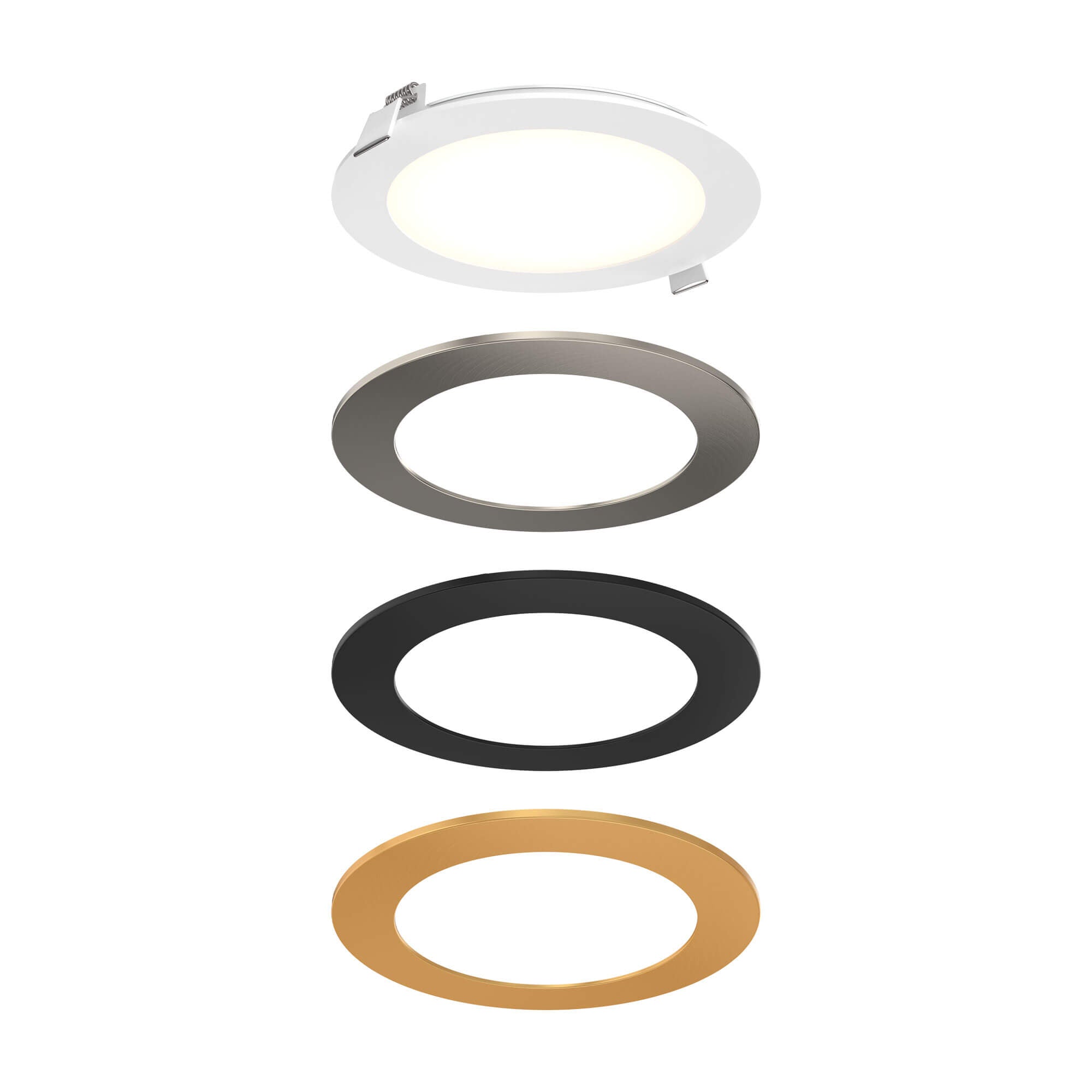 DALS Recessed panel light with included trims - universal 120V-347V, 0-10V dimming SPN6-CC-V-3T