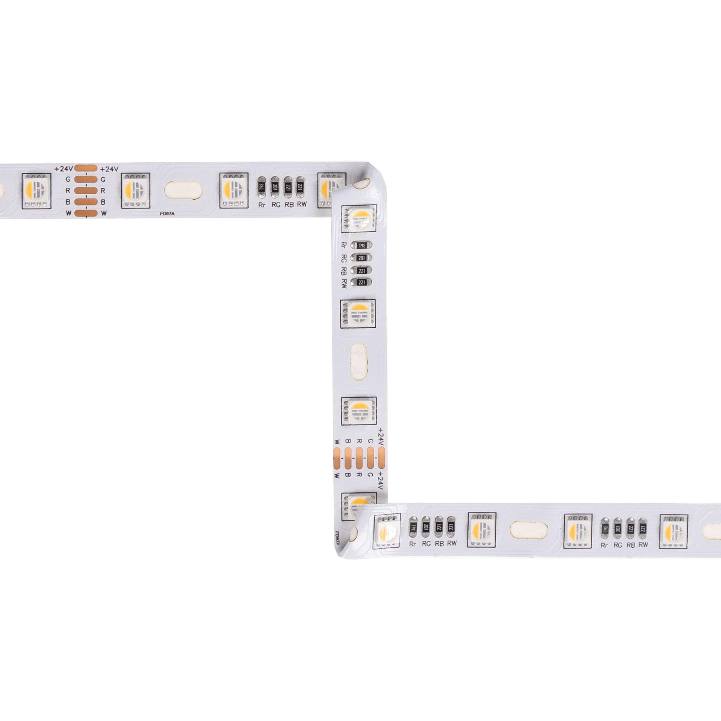 Diode SQUIGGLY RGBW LED Tape Light, 24V, RGBW, 16.4 ft.