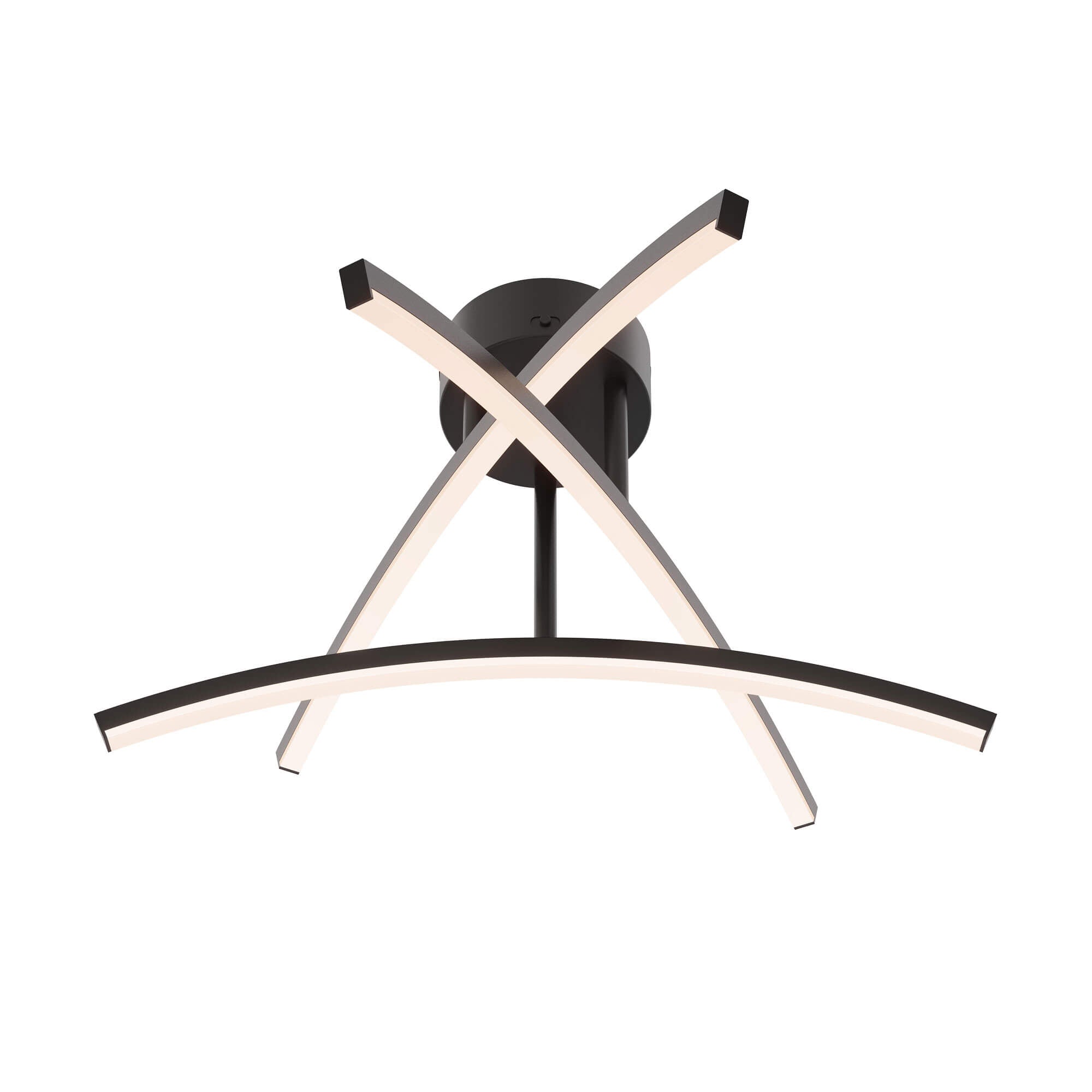 DALS 3 Curved Branch Flush Mount W3FM-CC-BK