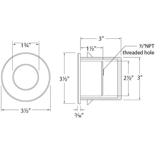 WAC Lighting Tyler 120 3.8W Step and Wall Lighting