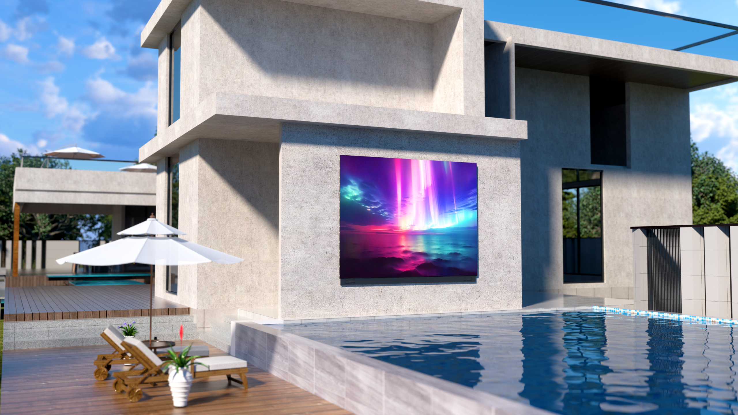 DreamWall Outdoor Video Wall 1.9COB Pixel Pitch, Wall-Mounted