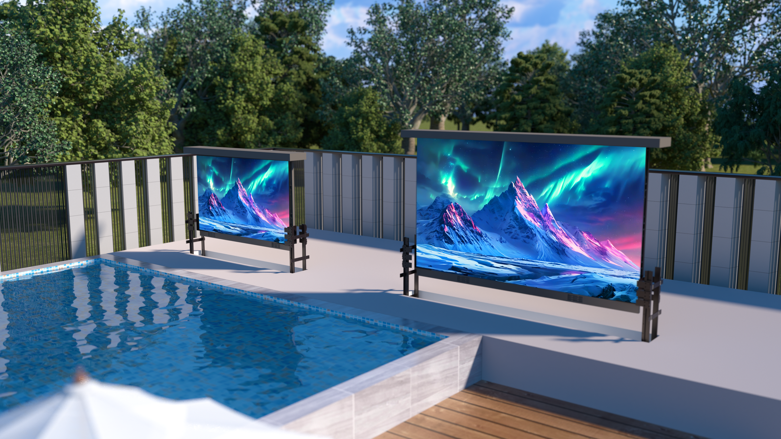 DreamWall Outdoor Video Wall 1.9COB Pixel Pitch, Liftable
