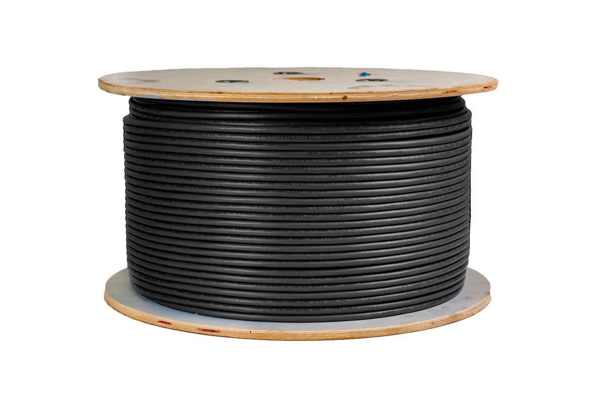 Vertical Cable 065-700/A/P/BK 1000ft Cat6A Plenum Unshielded