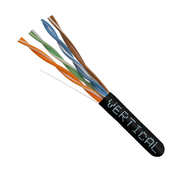 Vertical Cable 066-554/P/BK 1000ft Cat6 Plenum Unshielded