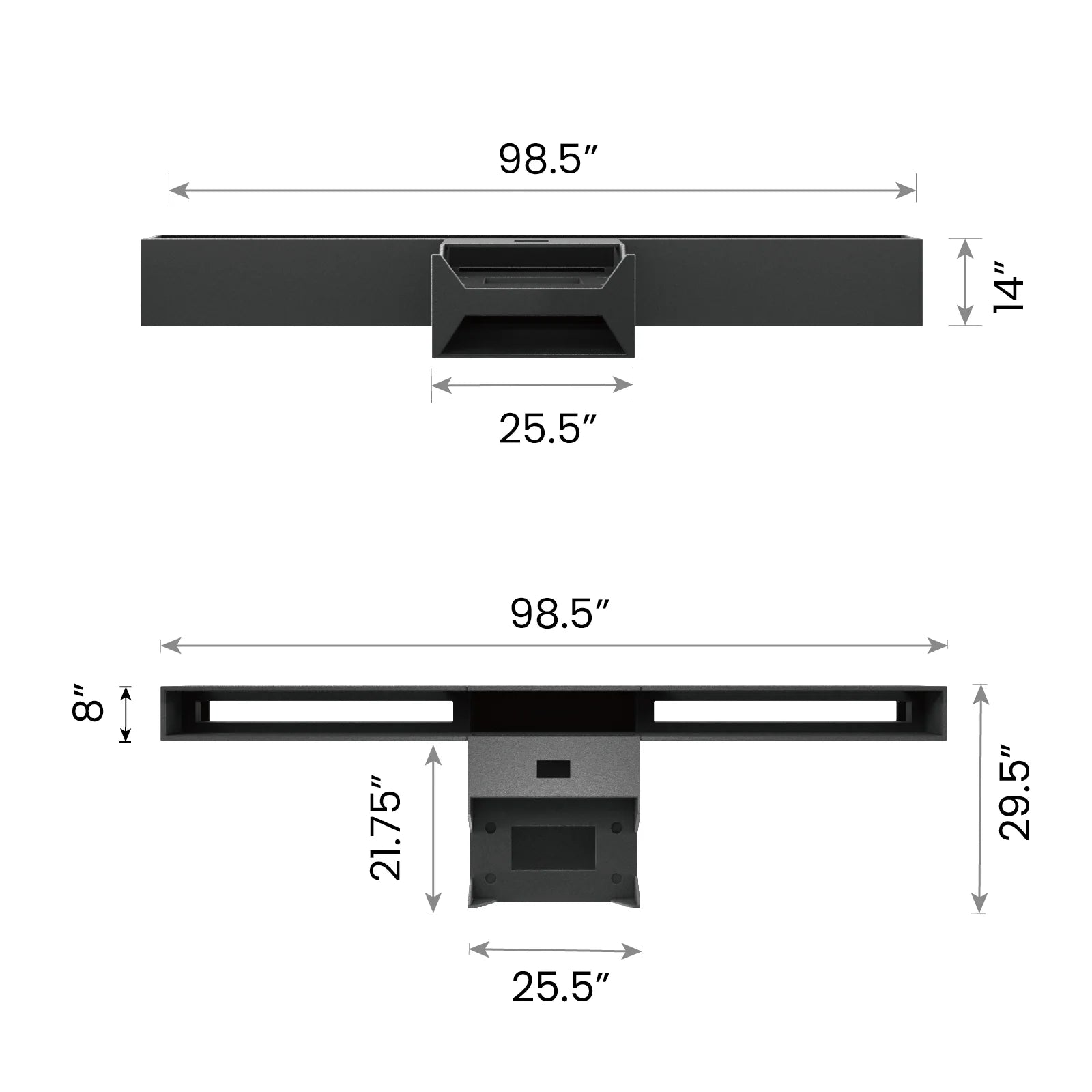 Defined Designs Station KD (100"-120") UST Projector and Self Rising Screen Furniture - Knock Down packaging