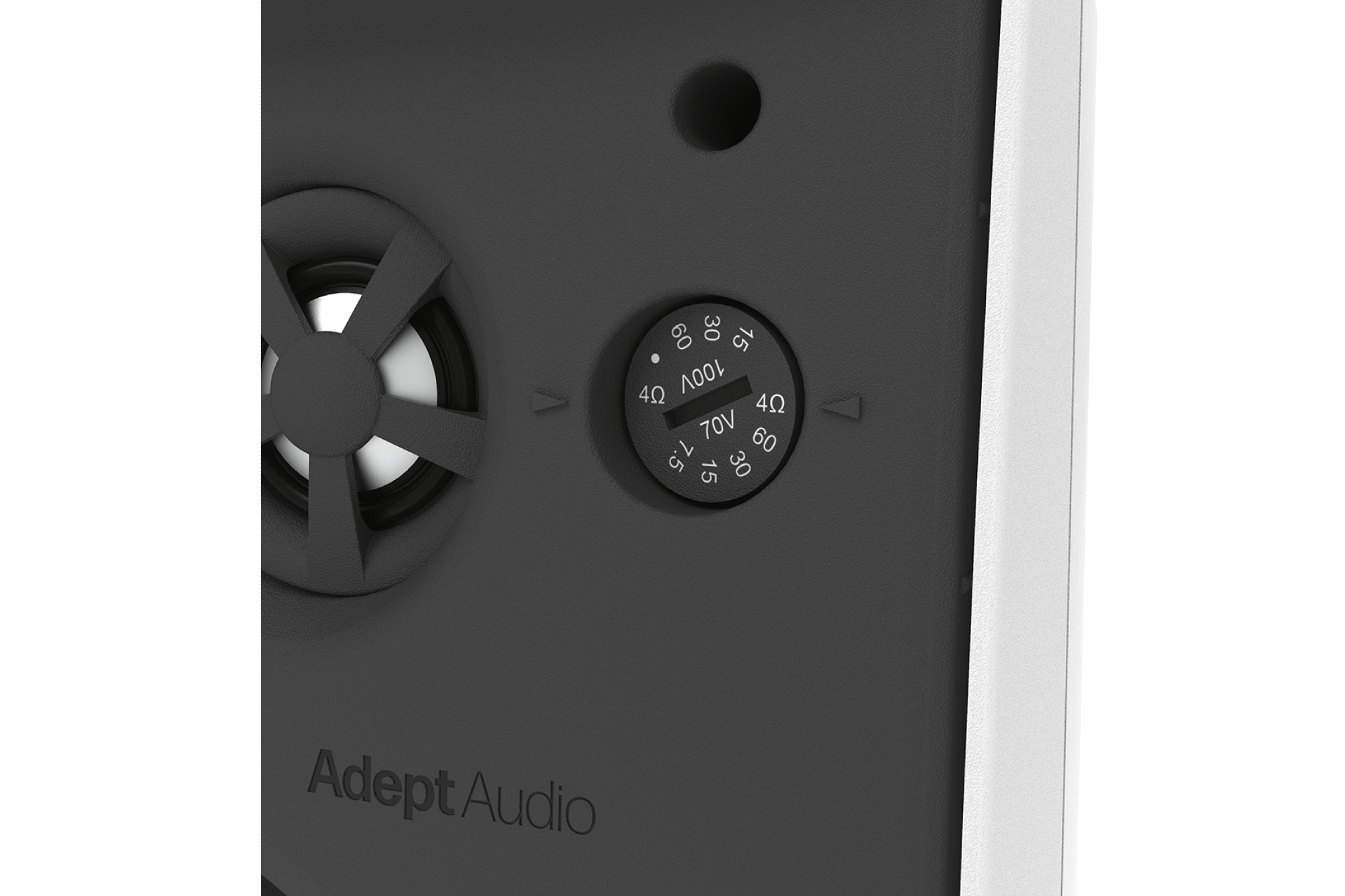 Adept Audio IO80B Surface-Mount Loudspeakers, Black (PAIR)