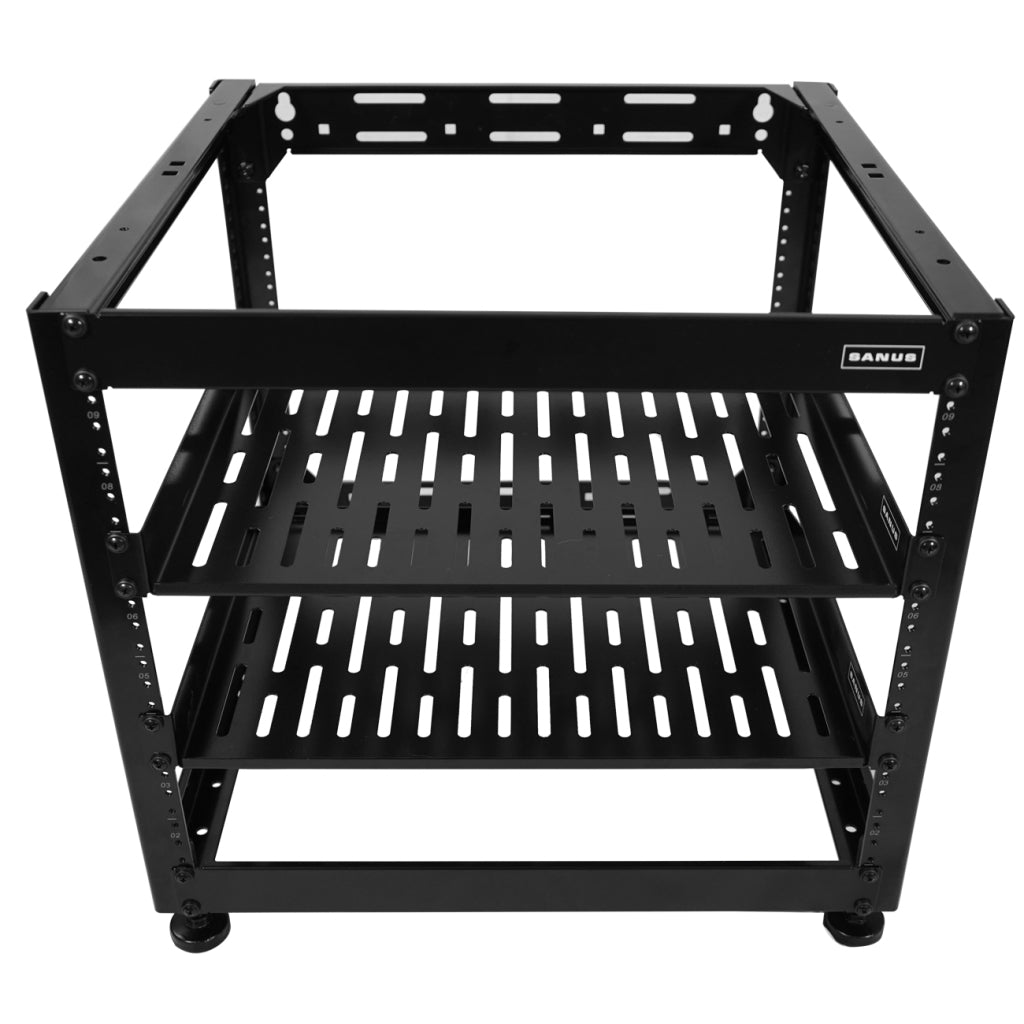 Sanus CFR1610-B110U AV Rack Stackable Open Frame Rack