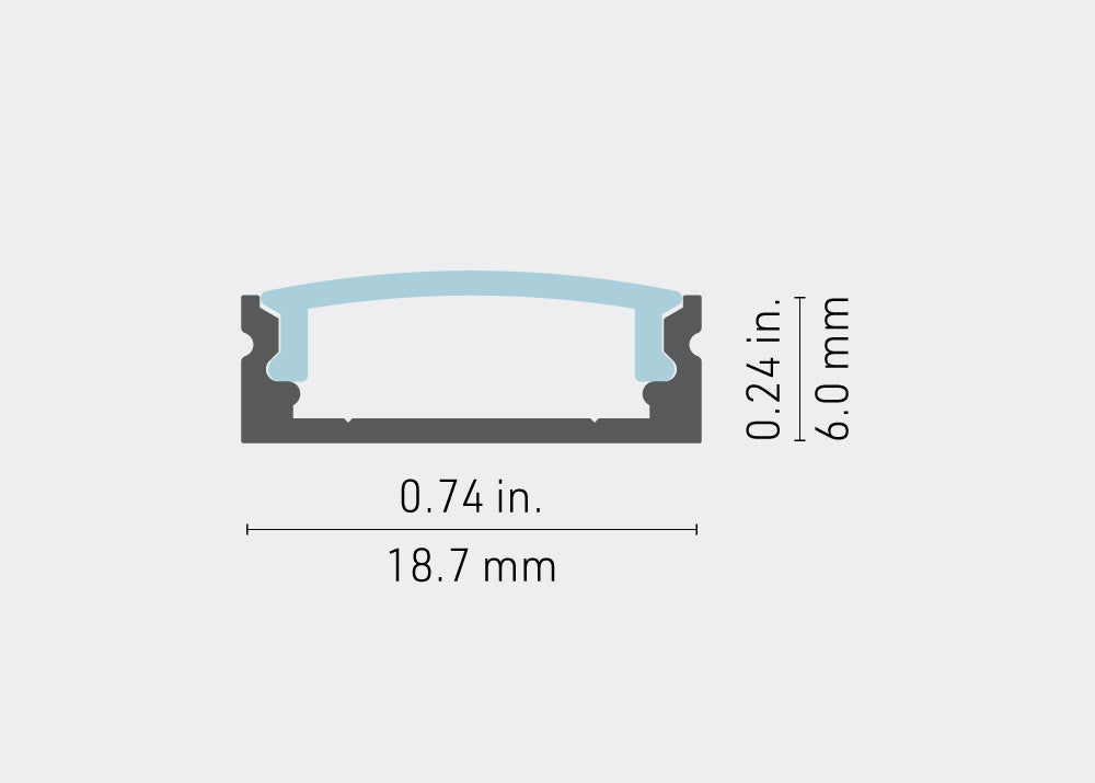 Lumentruss 1100 Series Aluminum Channel, 8ft