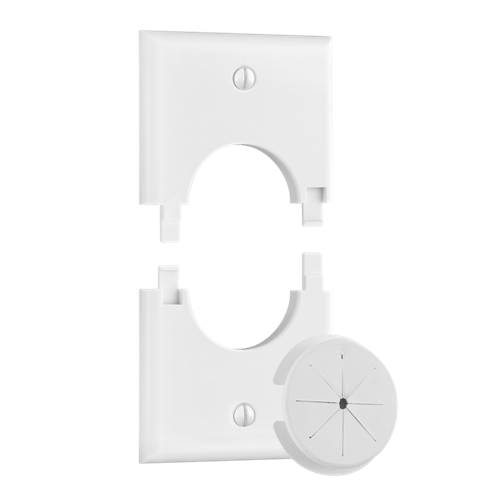 MidLite Single-Gang Splitport™, White