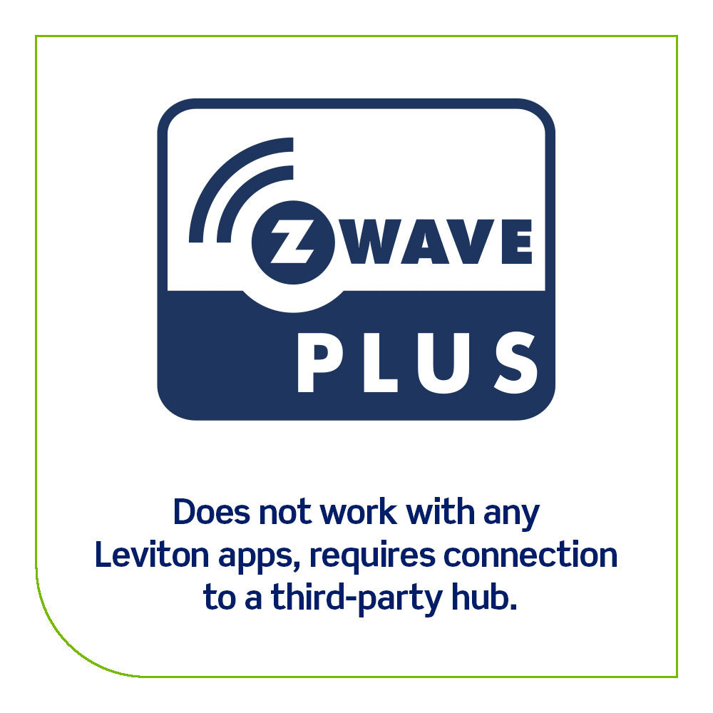 Leviton DZPA1-2BW Decora Smart Plug, Indoor, Z-Wave Plus