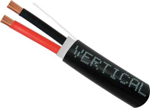 Vertical Cable 209-2324/DB 12AWG 2-Conductor Black, Direct-Burial