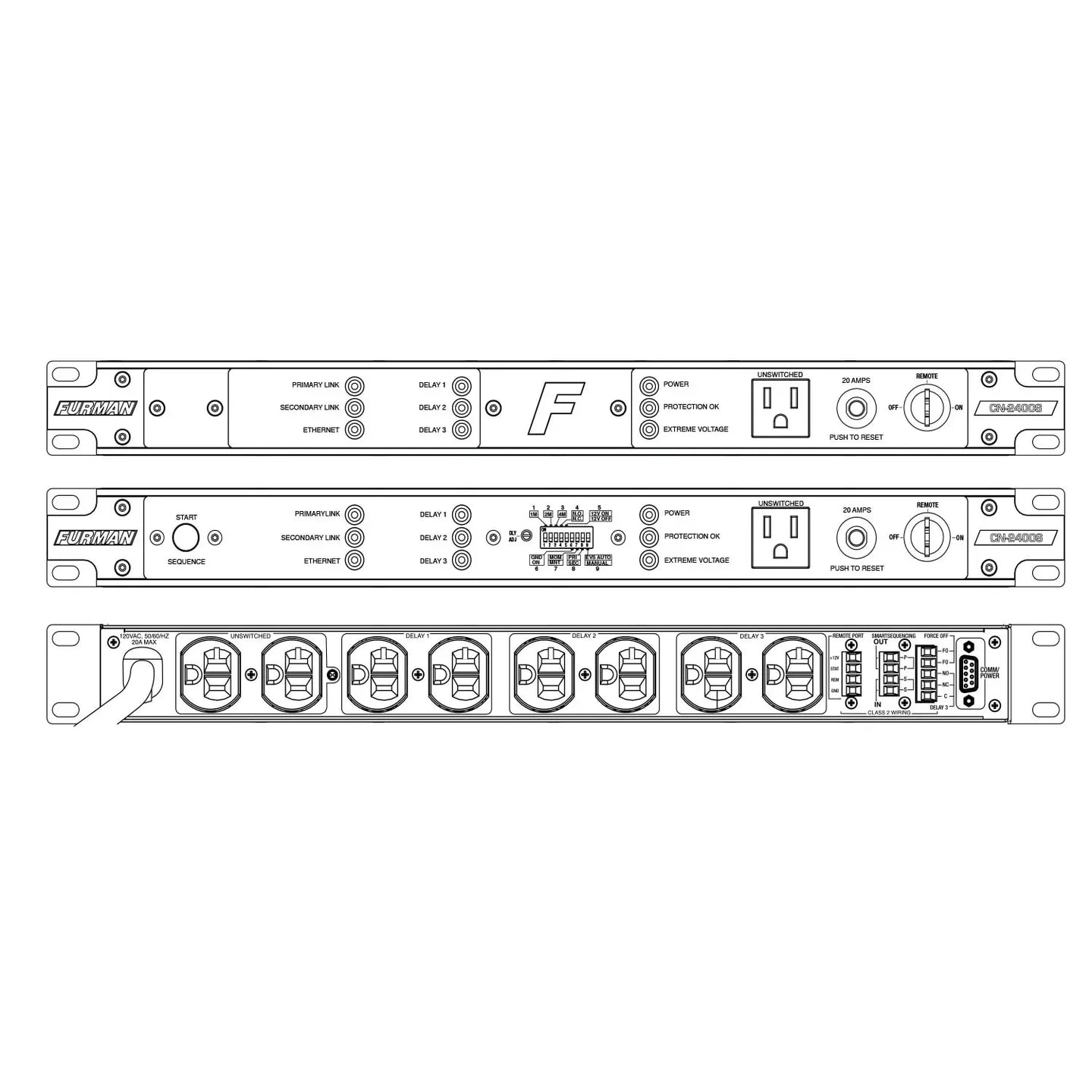 Furman Pro CN-2400S 20A SmartSequencing Power Conditioner