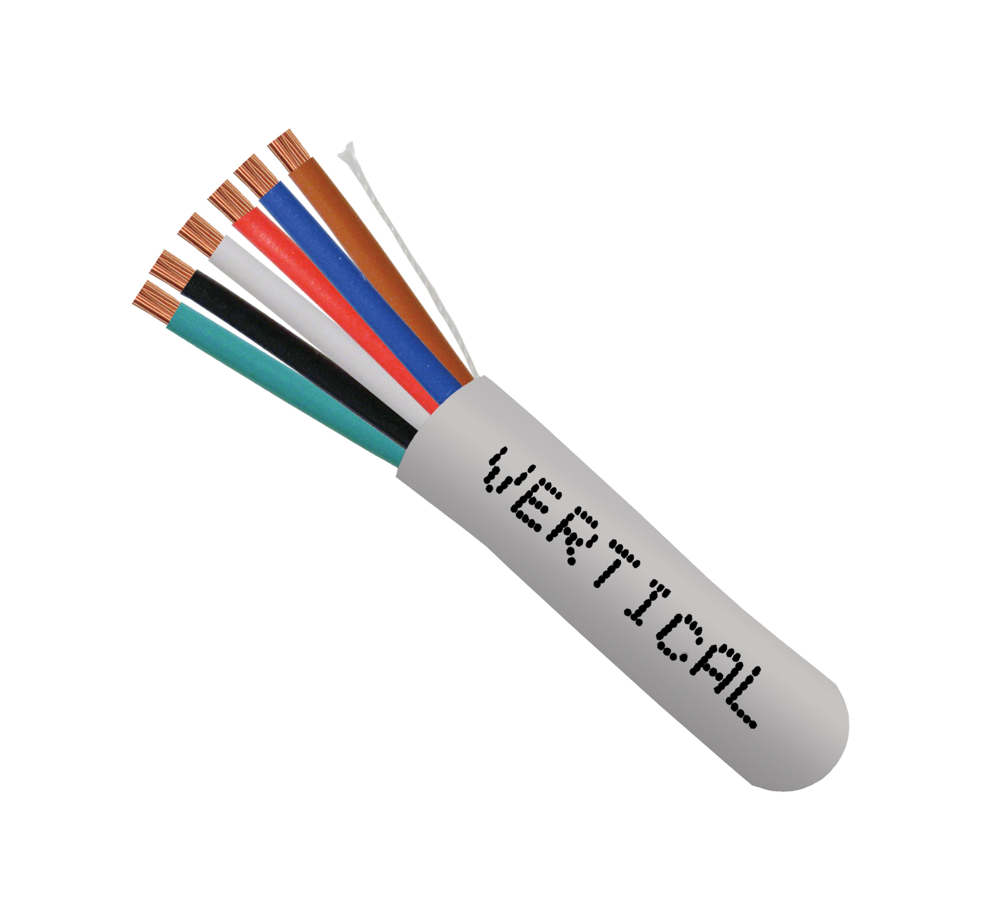 Vertical Cable 211-186ST/GY 18/6 Unshielded 1000ft Spool, Gray