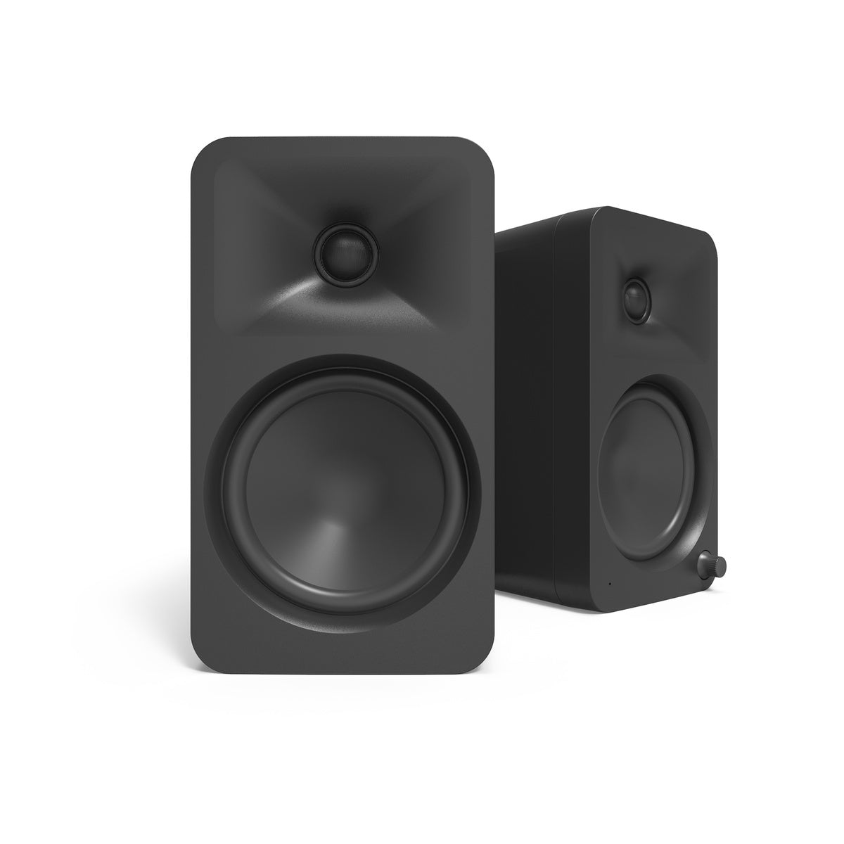 Kanto ORA4MB Powered Reference Speakers with USB-C Input and Bluetooth - Black, Pair