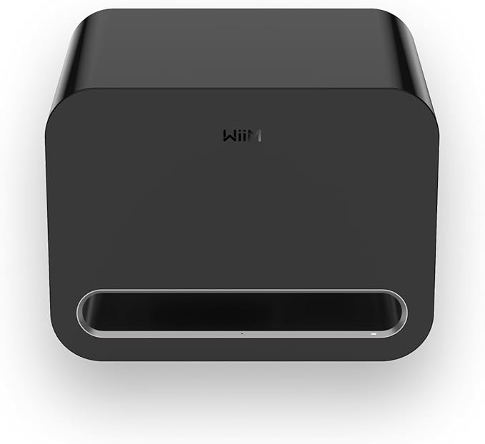 Wiim Sub Pro 8" 250 W Wireless Smart Subwoofer, AI RoomFit™ Calibration, Wi-Fi 6 & Bluetooth 5.3, 25 Hz Deep Bass, Works Streamers, Amps & Any RCA Sub-Out System, Black