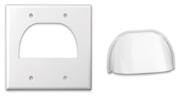 Vanco Custom Two-Piece Bulk Cable Wall Plates