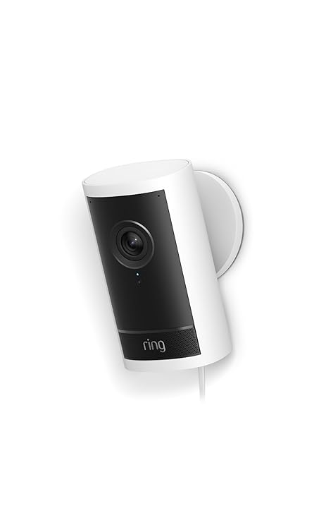 Ring Outdoor Cam Pro, Plug-In (Newest Model), White
