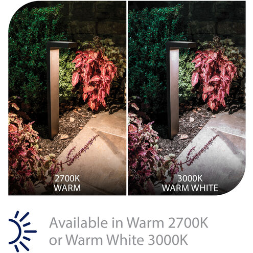 WAC Lighting 6081-30BK Ledge 12 3W Black Path Lighting in 3000K, Path and Area Light, WAC Landscape