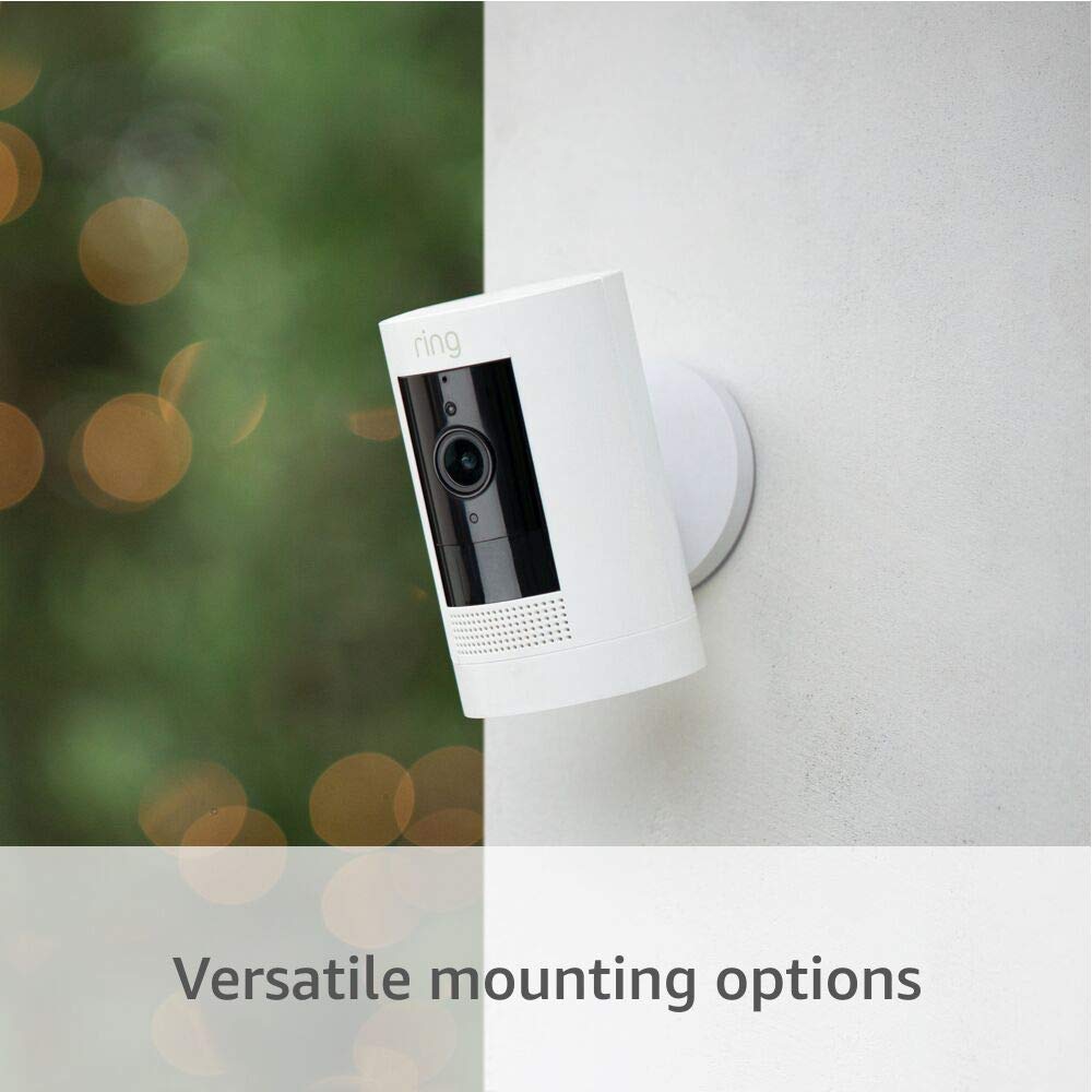 Ring Outdoor Cam (Stick Up Cam) Battery, White